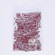 SS3-SS60 Red Series Deep Red Color High-Quality Glass Flat Bottomed Diamond With 12 Equal Cut Surfaces, Suitable For DIY Jewelry, Clothing, And Other DIY Projects - Multicolor - View 43