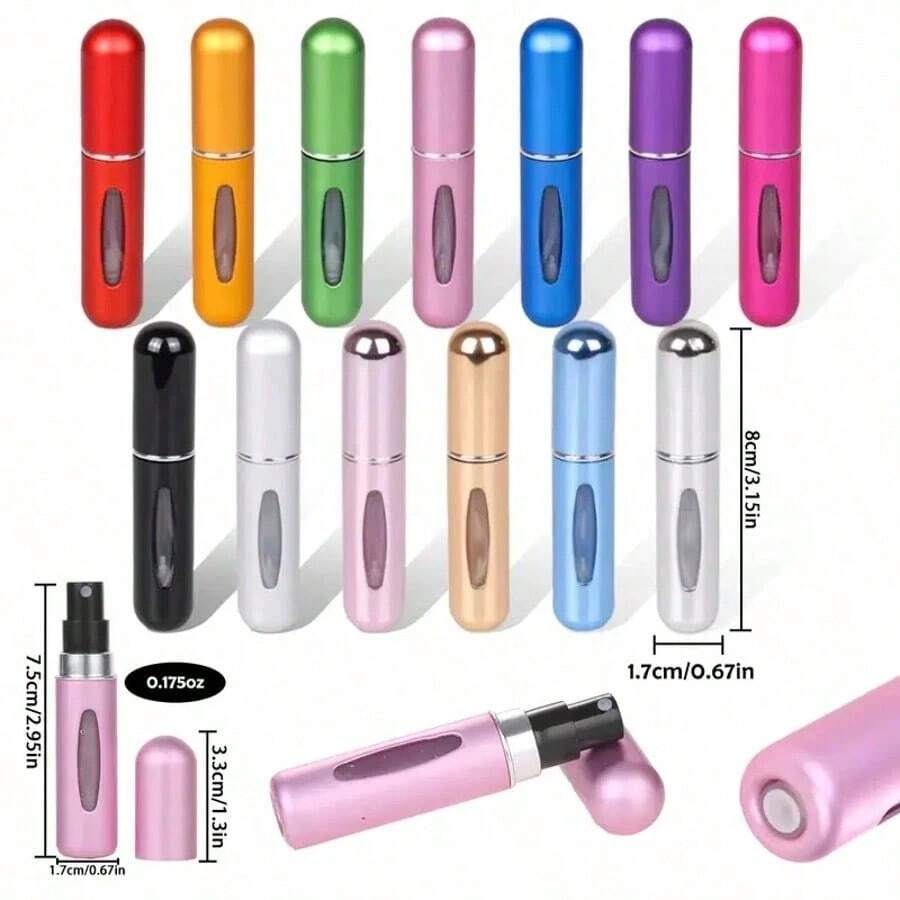 1pc Portable Mini Perfume Atomizer Spray Bottle Set – Refillable Travel Size Fragrance Dispenser For On-The-Go Touch-Ups – Ideal For Carrying Your Favorite Scents In Purses, Pockets, Gym Bags, And During Travel Or Shopping Trips – Leakproof, Easy To Fill, And Perfect For Parties & Everyday Use Back To School Perfume Bottle - Nhiều màu - Xem 1