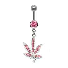 1 Piece Fashion Maple Leaf Belly Button Ring Moon Belly Button Ring Sunflower Belly Button Jewelry Belly Button Piercing Jewelry - #13 - Xem 11