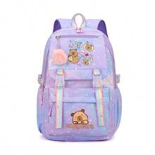 Personalized Dolphin Nylon Backpack - Lightweight, Spacious, Durable, Comes With Velvet Pendant, Perfect For Daily Commuting And Travel, Available In Blue/Rose Red/Pink/Purple, Creative Design, Convenient Zipper Closure, Fashionable Backpack | Zipper Closure, Travel Backpack - Backpack - View 13