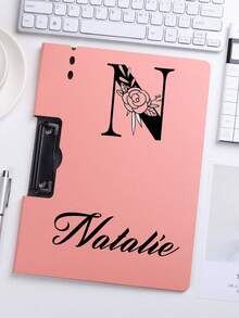 1pc Clipboard, Horizontal & Vertical Document Holder, Multi-Functional File Folder, Student Writing Pad, Customizable - Multicolor - View 2