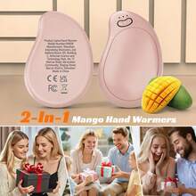 2pcs Cute Rechargeable Hand Warmers, Portable Hand Warmers, USB Rechargeable 4000mAh*2 Battery, 2-In-1 Electric Hand Warmer, 360° All-Around Heating, 3 Temperature Settings & Rapid Heating, Essential For Winter Outdoor Activities Like Skiing And Hiking, Perfect Gift For Christmas. Christmas Gifts,Hand Warmers,Gifts For Men,Stocking Stuffers,Hand Warmers Rechargeable,Gifts For Valentine's Day And Other Holidays,Spring Summer Picks,Brides Maid Gifts,Room,Bedroom Decor,Beach,Travel,For Men,For Women,Vacation,Women's Day,Travel Essentials,Wedding Favours,Y2k,Bedroom,Car Accessories Women,Kitchen Decor,Cute Stuff - Multicolor - View 7