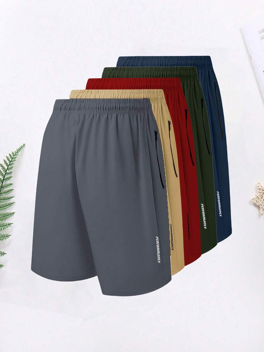 Quần short thể thao nam in họa tiết thời trang, thích hợp cho mùa hè, phù hợp cho chạy bộ, tập thể dục, leo núi và các hoạt động ngoài trời khác. - Xám - Xem 1
