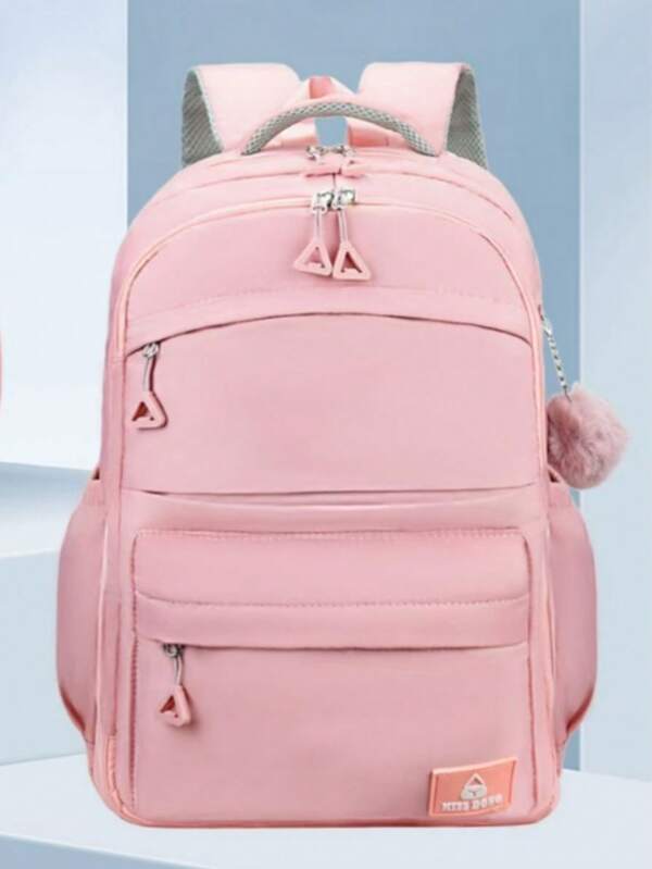 Mochila feminina Escolar para Meninas 180° Abertura, Impermeável, Super Leve e Multi-Bolsos
