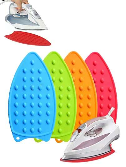 1片硅胶熨烫垫，纯色耐热硅胶桌布，可折叠硅胶垫，加厚防水防滑垫，公寓、宿舍、返校、居家、办公及旅行必备。实用家居用品。