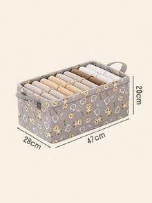 Thickened Fabric Storage Box, Wardrobe Organizer Box For Clothes, Pants, Home Use Storage Basket - Multicolor - View 14