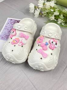 8pcs Cute Cartoon Animal Shoe Charms Set, Detachable PVC Decorations, Creative Street Style Accessories, Perfect Christmas Gift - Multicolor - View 3