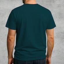 Men's Triangle White T-Shirt Premium 100% Cotton Shirt - Green - View 2