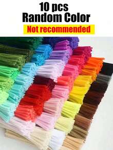 100pcs Fluffy Cleaning Sticks, Soft Fuzzy Craft Sticks Suitable For DIY Flower Bouquets, Floral Arrangements, Children's School Art Projects, Party Decorations, Graduation, Weddings, Birthday Gifts, Mother's Day, Christmas And Other Holiday DIY Crafts - Red Series - View 52