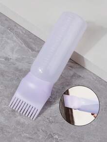 4Pcs Hair Clean Set,Continuous Spray Bottle(200ml), Silicone Scalp Massager,Shampoo Brush,Root Comb Applicator Bottle, Scalp Massager Shampoo Brush With Flower Hair Clip, Applicator Bottle For Hair Dye Applicator Bottle With Graduated