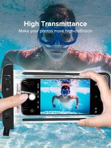 5个/2个/1个通用防水手机袋，通用夜光防水手机包，防水手机壳，兼容16 15 14 13 12 11Pro Max XS Plus Galaxy S22 S23手机，最大7.0英寸