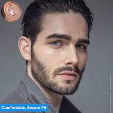 Mini auricular Bluetooth inalámbrico, auriculares Bluetooth individuales con funda de carga 6 horas de reproducción, auriculares manos libres con micrófono para teléfonos inteligentes iOS Android llamadas de voz PC (individual-beige) - Rosa - Ver 8