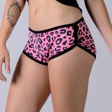 Fluxx Pink Leopard Print Nighttime Menstrual Panties/Shorts - All Rosa - View 10