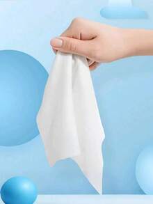 10片/100片装迷你便携式手口清洁湿巾，护理湿巾，1包10片，一次性清洁湿巾