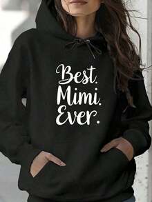 2026 AChristmas Outfit WomenWomen's Heavyweight Hoodie - Gothic Love Me Like My Demons Print Sweatshirt, Loose Fit Pullover Hoodie With Pocket & Drawstring Hood, Long Sleeve Winter Sweater For WomenLoose And Comfortablewinter Clothes For Women - 黑色 27 - 查看 12