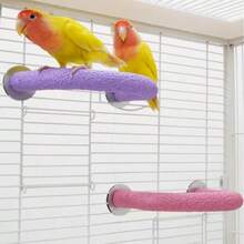 树脂鹦鹉磨爪棒 - 多色 U 型咀嚼玩具，用于磨喙磨爪，耐用鸟笼配件，适用于鹦鹉、小型鸟类 - 咀嚼和觅食活动