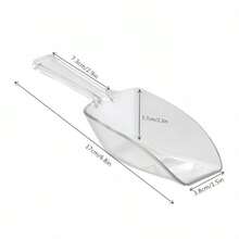 20 Pack of Set Plastic Buffet Serving Tongs Mini Serving Utensil Tongs Appetizers Tongs and Plastic Kitchen Scoops Clear Ice Scoop Buffet Scoop for Candy Dessert Buffet Ice - Por supuesto - Ver 2