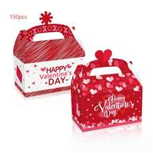 3 pudełka papierowe na słodycze w kształcie serca z okazji Walentynek (losowy styl) - Wielokolorowe - Zobacz 8