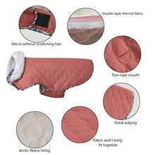 Winter Warm Dog Jacket, Pet Coat For Cold Weather, Dog Outdoor Jacket, Dog Snow Suit, Dog Outdoor Cotton Coat, Suitable For Small, Medium And Large Dogs