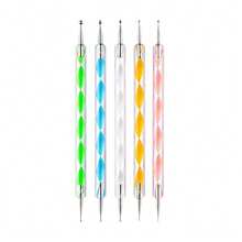 16 件曼陀罗点画石艺术套装 - 曼陀罗 DIY 工艺套件，含亚克力点画工具和模板、双面创意手工艺术用品、绘画配件，适合初学者，非常适合家庭手工活动