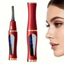 3-Temperature Adjustable Electric Heated Eyelash Curler, Fast Heating, Long-Lasting Curl, USB Rechargeable, Portable, 300mAh Battery, Perfect Gift For Women, Girls, Mothers, Wives, Girlfriends, Suitable For Holidays, Valentine's Day, Birthdays, Carnivals, Anniversaries