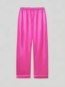 2pcs Tween Girl Watermelon Red Long Sleeve & Long Pants Pajama Set - Multicolor - View 10