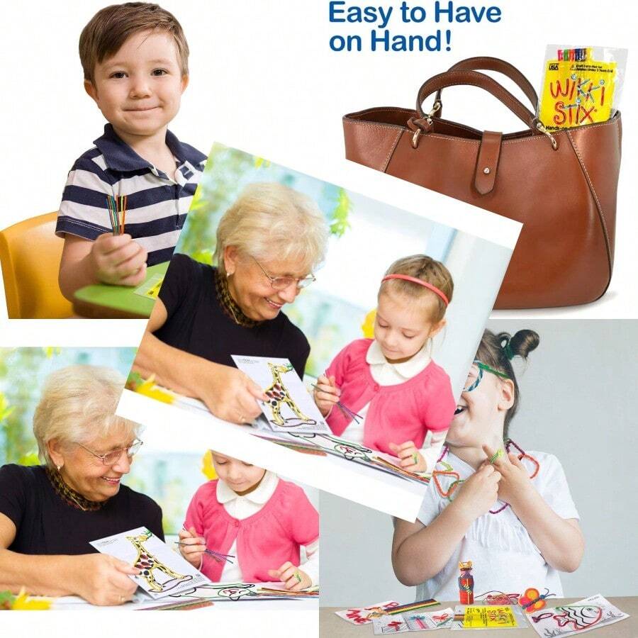 Wikki Stix - Paquete de 15 Unidades Regalo Perfecto para Todos los Tipos de Fiestas Fabricado en Estados Unidos Paquete de 15 folleto de Aula sin ensuciarConveniente y duradero, para niños - Multicolor - Ver 1