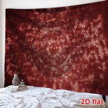 1 tấm thảm trang trí in họa tiết Mandala phong cách Bohemian, chất liệu polyester hình vuông hiện đại, thích hợp cho phòng khách và phòng ngủ. - Nhiều màu - Xem 1