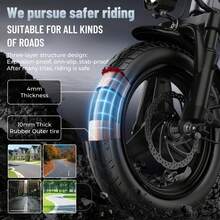 Electric Bike For Adults Teens, Folding Ebike,Commuter City Foldable E Bike With 560W Motor And 48V 10.4Ah Battery, 15-24MPH Speed Pedals Assist, Dual Disc Brakes,14" Compact Electric Bicycle With Basket - T5-15MPH Foldable Electric Bike - 查看 8