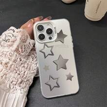 The sky is densely filled with stars For  Moto G86 84 56 35 34 24 22 15 14 13 10 05 luxury matte hemming anti-drop IMD color personalized laser backplane protection cover - CYK Las estrellas brillan intensamente Plata - Ver 6