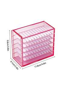 Eyelash Removal Station, Acrylic Dust-Proof Covered Storage Box, Eyelash Glue Operation Station (Excluding Glue Cup), 2-In-1 Eyelash Tool Storage, Eyelash Removal Station Eyelash Glue Holder, Suitable For Professional Nail Salons, Home DIY. Holiday Gift. - Multicolor - View 15