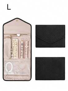 1PC Collapsible Jewelry Organizer, Practical Travel Jewelry Organizer, Earring Necklace Ring Jewelry Pouch Jewelry Roll Bag, Cosmetic Bag, Waterproof Travel Jewelry Pouch, Portable Jewelry Organizer, Essential Travel Accessories - Multicolor - View 23