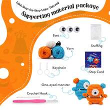 Beginner Blinksters Crochet Kit Complete Amigurumi Starter Set With Step-By-Step Video Tutorial - Multicolor - View 5