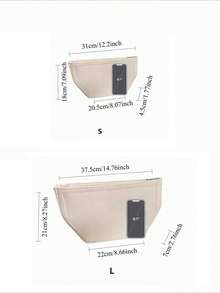 Bolsa de almacenamiento de fieltro, adecuada para funda de caña, bolsa Cyme, bolsa de almacenamiento de cosméticos interior, anti-deformación, buen soporte, regalo unisex - Negro - Ver 2
