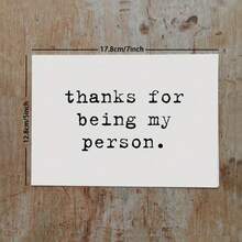 Thank You For Being My Person/Just Because Card/Thank You Gift For Friends/Card For Best Friend/Best Friend Card/Best Friend Birthday Card,Christmas - Multicolor - View 5