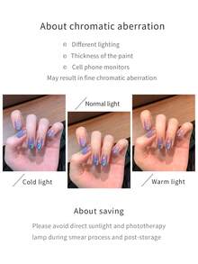 SHANGFEIYA 10毫升闪光猫咪磁性凝胶指甲油，彩色半永久星空图案，适用于全息猫眼沙龙美甲和美甲DIY在家使用。