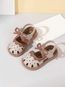 1 Pair 2026 Baby Girl Sandals, Princess Style Non-Slip Soft Sole Summer New Breathable Closed-Toe Toddler Shoes