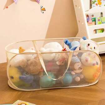 1个大容量双格/三格可折叠收纳篮，卧室、浴室、宿舍适用，可收纳衣物、玩具及杂物，两种尺寸可选