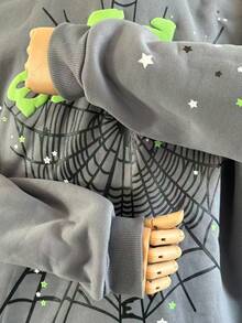 Men's Oversized Hip Hop Letter Printed Harajuku Retro Hoodie Long Sleeve Sweatshirts And Pants For Men And Women Big Size Pullover - Grey Sweatshirt - View 5