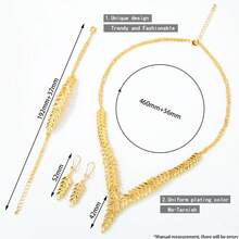 Dubai Gold Jewelry Set 24k Gold Plated Arabic Muslim Bridal Necklace Bracelet Earrings Middle East Women Vintage Jewelrys - Jewelry Set - View 20