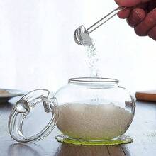 Sugar Bowl Clear Glass With Clear Lid And Sugar Serving Spoon, 12 Ounces, Sugar Canister, Kitchen Canisters Sugar Dispenser - Clear - View 4