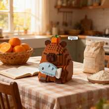 1000+Pcs Micro Particle Hamster Pen Holder, Combines Ornament And Practical Stationery Function, Stable Assembly, Gift Box Version, Ideal For Back To School/Birthday Gift - Multicolor - View 17