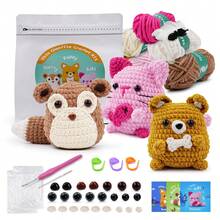 Beginner Kiki Puppy Scurry Crochet Kit Complete Amigurumi Starter Set With Video Tutorials Gift - Multicolor - View 2