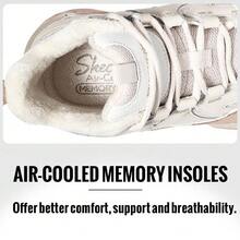 Skechers STAMINA系列女士复古高帮休闲鞋，保暖内衬运动鞋，户外日常穿着，建议选购小一码，168021-LTPK - 淺粉紅色 - 查看 4