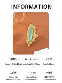 A Fashionable Jewelry With A Vintage Charm,Featuring A Crystal Clear Red/Black/Emerald/Turquoise Synthetic Gemstone Gold Plated Women Rings,Perfect For Gifting To Your Loved One As An Engagement,Wedding,Or Anniversary Present,Party,Banquet Decor,Elegant Accessory With Delicate Design,Luxurious Elegant Jewelry For Women,Versatile Daily Wear,Exquisite Gift Idea - Multicolor - View 20