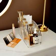New Acrylic Desktop Storage Box, Suitable For Coffee Tables And Living Rooms, Can Store Cosmetics, Makeup Brushes, Tissues, Etc. High-End Luxury, Multi-Functional Remote Control And Miscellaneous Shelf. - Multicolor - View 4