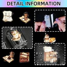56pcs/Set PET Material Stickers, Vintage Coffee Pattern Sticker Pack, Creative Decals For Festivals Cheering And Party, Decorative DIY Gifts, Transparent Stickers For Diary, Laptop, Notebook, Water Bottle, Phone Case, Aesthetics Stickers For Teens Adults, School Supplies, Back To School - Multicolor - View 5