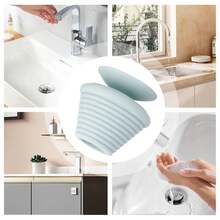 1 pieza Tapón de drenaje de bañera de silicona, atrapapelos y tapón de fregadero 2 en 1, material de silicona flexible, efectivo para atrapar cabello y residuos, duradero y reutilizable, protector de drenaje anti-obstrucción para baño y cocina, fácil de instalar - Multicolor - Ver 6