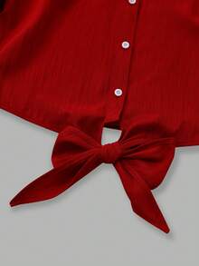 Bộ váy và áo khoác dài tay in hoa thanh lịch dành cho nữ, thích hợp cho hẹn hò, đi làm và mặc hàng ngày vào mùa xuân. - Màu Đỏ Sâu - Xem 4