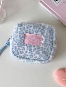 1个豹纹绗缝迷你化妆包/卫生巾收纳包/化妆品整理包，带拉链，可装口红、护肤品、硬币、钥匙、小物件。旅行必备/邮轮必备/宿舍必备，伴娘礼物/妈妈礼物/生日礼物/返校礼物/圣诞礼物/新年礼物。 - 彩色 - 查看 15